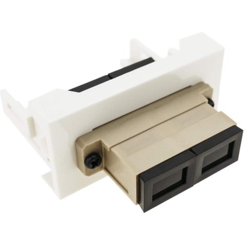 Modulo de 45x22 5 para 1 SC Duplex / 4LC  Blanco