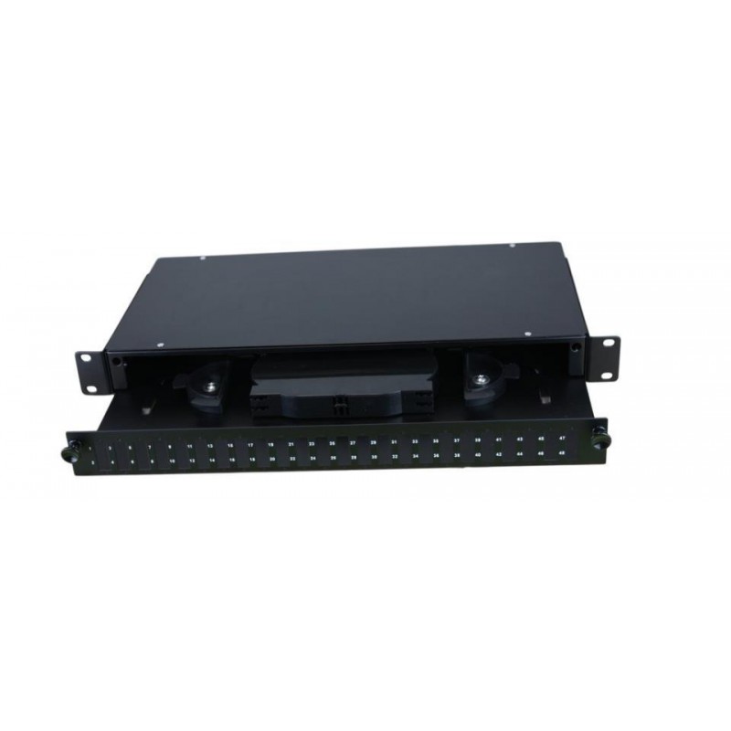 Bandeja 19" Extraíble de F.O. para 24 SC-DUPLEX (Incl. 2 Casetes)