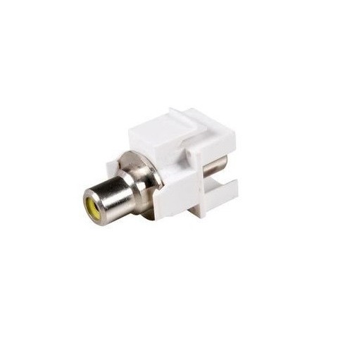 Adaptador Keystone H-H RCA Amarillo