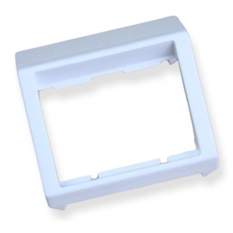Mod. Inclinado 45º, 45x45 S/V (Blanco/4) 2RJ-45 Corning