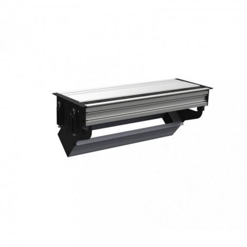 Perfil de Empotrar en mesa CON TAPA para 7 mecanismos de 45x45 utiles