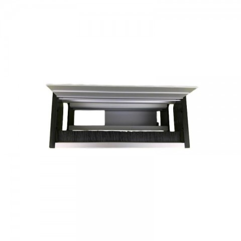 Perfil de Empotrar en mesa CON TAPA para 7 mecanismos de 45x45 utiles