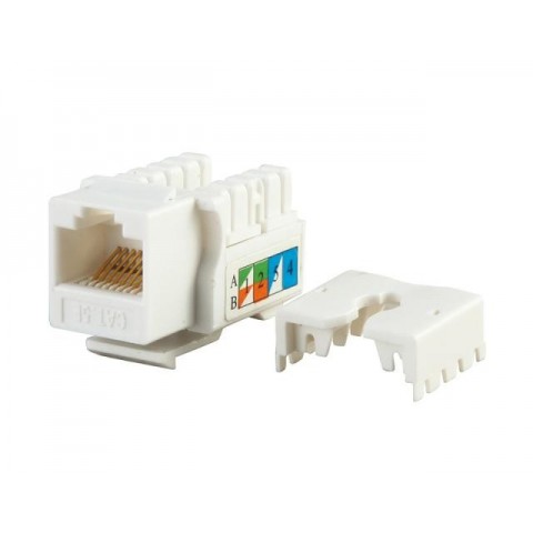 Conector RJ-45 HEMBRA Cat 5E  UTP tipo 90º Keystone