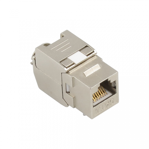 Conector RJ-45 Hembra CAT.6 FTP tipo 3M 180º Keystone (Grimpado sin Herramienta) tipo Tool-less