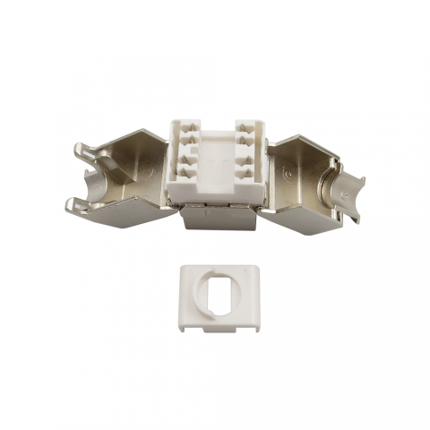 Conector RJ-45 Hembra CAT.6 FTP tipo 3M 180º Keystone (Grimpado sin Herramienta) tipo Tool-less
