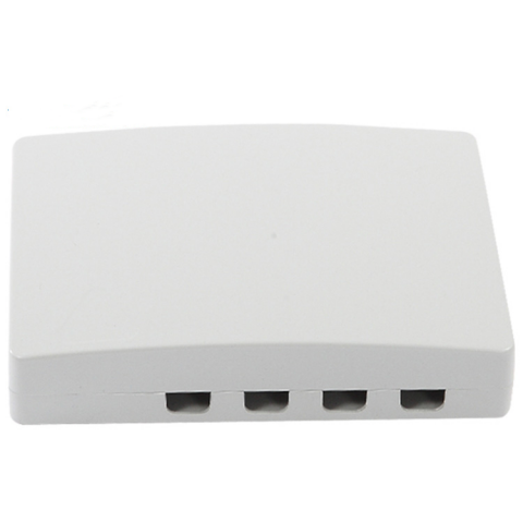 Caja F.O. de superficie PARA 4 adaptadores SC Simplex / LC Duplex