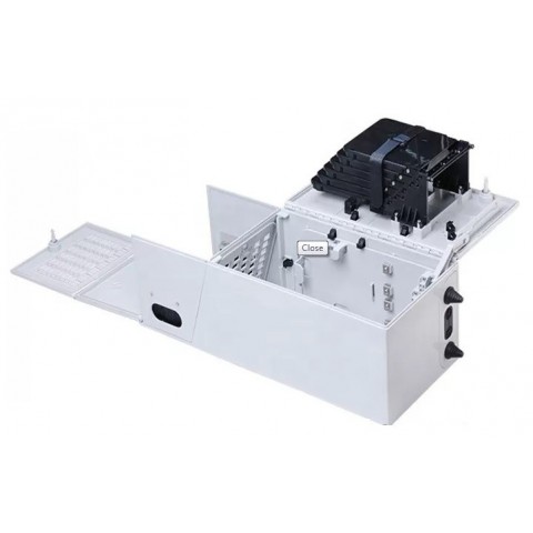 Caja F.O. MultiOperador / Usuario para 48 SC Simplex / LC Duplex de interior IP-30. Tamaño 450x150x180 mm