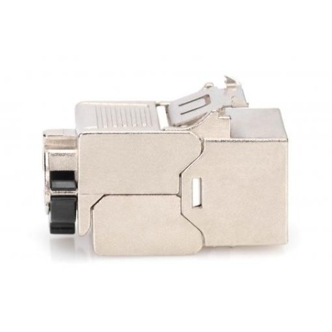 Conector RJ-45 Hembra CAT 8 FTP tipo 3M 180º Keystone (Grimpado sin Herramienta) tipo Tool-less