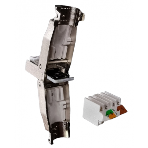 Conector RJ-45 Macho CAT.6A FTP INDUSTRIAL Montaje SIN herramienta
