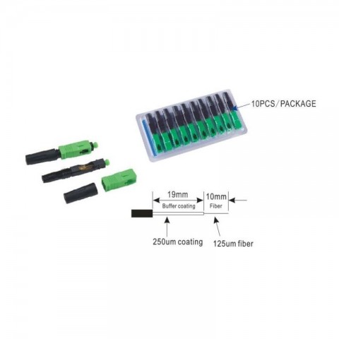 Conector rápido prepulido SC/APC