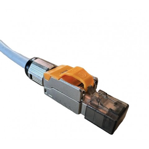 Conector RJ-45 MACHO CAT8 FTP Montaje SIN herramienta