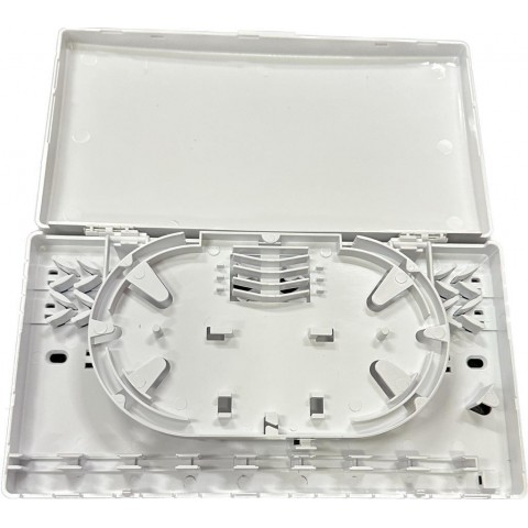 Caja F.O. de superficie PARA 8 adaptadores SC Simplex / LC Duplex