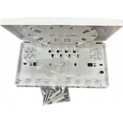 Caja F.O. de superficie PARA 8 adaptadores SC Simplex / LC Duplex