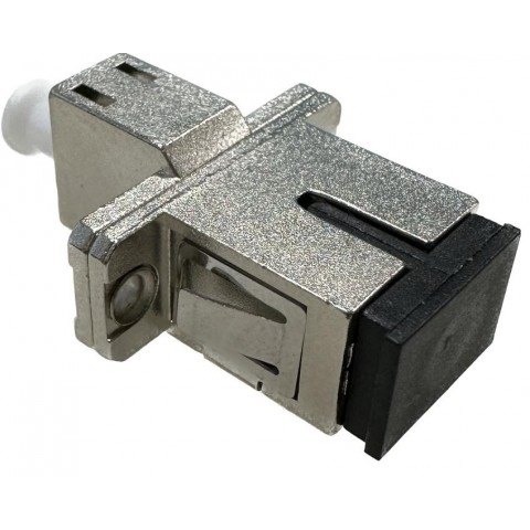 Adaptador SC - LC Simplex SM/MM Hembra-Hembra Metálico
