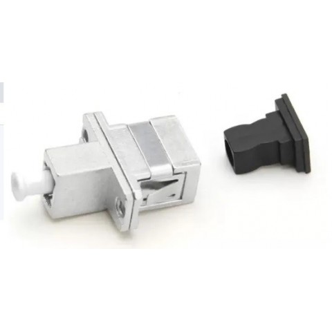 Adaptador SC - LC Simplex SM/MM Hembra-Hembra Metálico