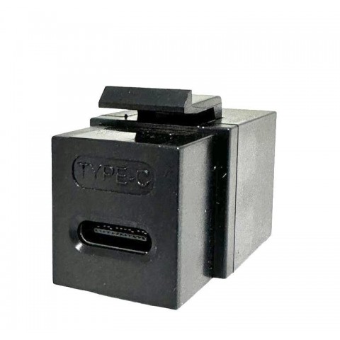 Adaptador Keystone H-H 3 0 de USB-C a USB-C NEGRO