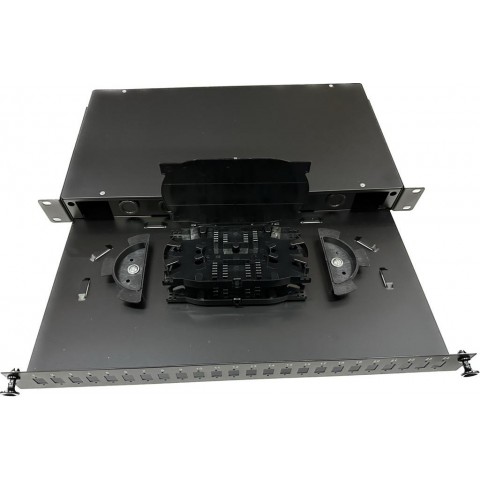 Bandeja 19" Extraíble de F.O. para 24 SC-SIMPLEX (Incl. 2 Casetes)