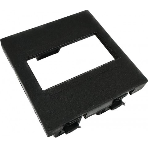 Tapa TRASERA para 1 conector de conexión rapida tipo Wago o Wieland en Perfil de EMPOTRAR EN MESA o VISTO