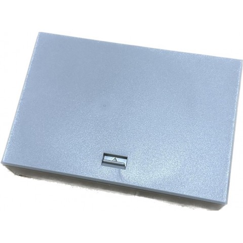 Caja empalme de F.O. para 6 fusiones y distribución interior. Tamaño 152x107x31 mm