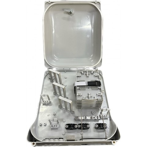 Caja F.O. de Exterior IP-65 CON LLAVE PARA 48 adaptadores SC Simplex