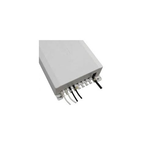 Caja F.O. de distribución y empalme para 8 SC Simplex / LC Duplex. Tamaño 235x125x50 mm