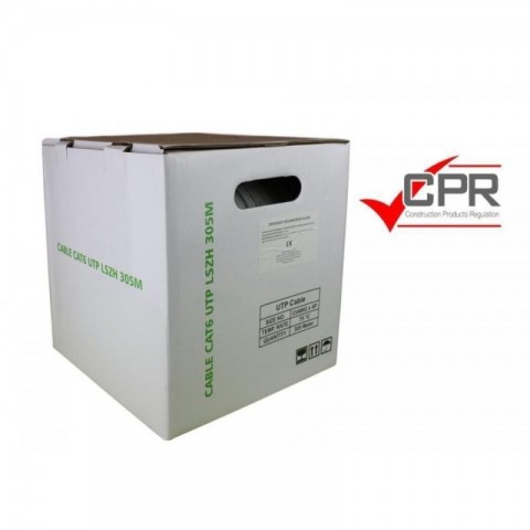 Cable CAT5E. FTP EXTERIOR Rigido NEGRO. Caja 305 metros