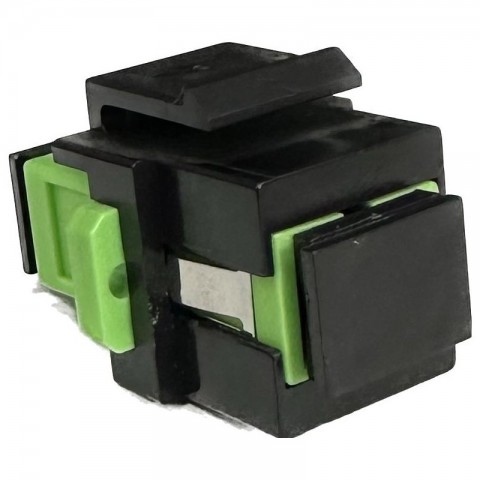 Adaptador Keystone para adaptador SC Simplex / LC Duplex NEGRO. Cantidad minima. Bolsa 100 unidades