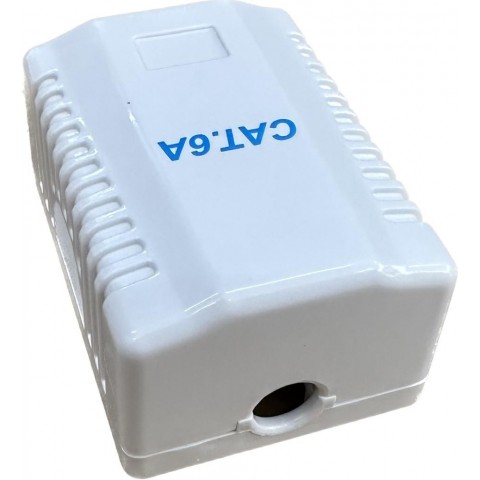 Roseta de Superficie sal. Lateral CON 1 RJ-45 CAT6A UTP tipo 110