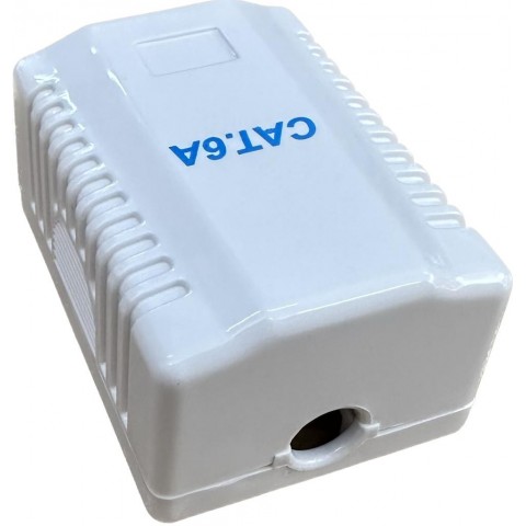 Roseta de Superficie sal. Lateral CON 1 RJ-45 CAT6A FTP tipo 110