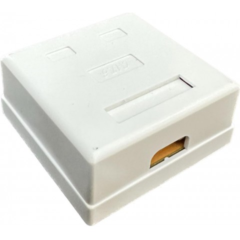 Roseta Superficie sal. Lateral CON 2 RJ-45 CAT6 FTP tipo 110