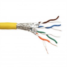 Cable CAT8 S/FTP LSZH (CLASS I) RIGIDO. Caja de 100 metros
