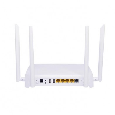 GPON ONT Wifi de 4 puertos RJ45 + POT + WIFI 2.4G + WIFI 6 AX3000