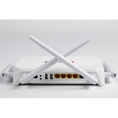 GPON ONT Wifi de 4 puertos RJ45 + POT + WIFI 2.4G + WIFI 6 AX3000