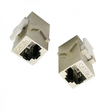 Adaptador RJ-45 H-H CAT6A FTP estrecho para panel