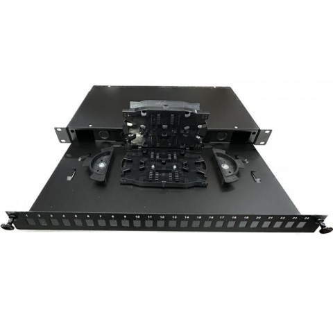 Bandeja 19" Extraíble para 24 SC-SIMPLEX (Incl. 2 Casetes)