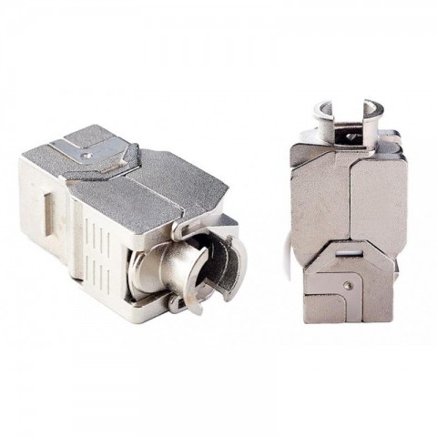 Conector HEMBRA CAT7 FTP  tipo 3M 180º Keystone (Grimpado sin Herramienta) tipo Tool-less
