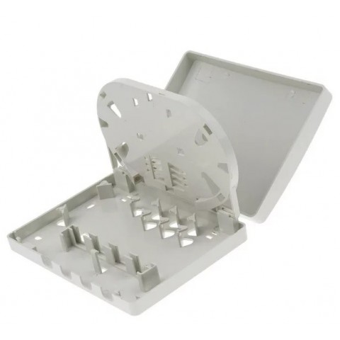 Caja F.O. de superficie PARA 4 adaptadores SC Simplex / LC Duplex