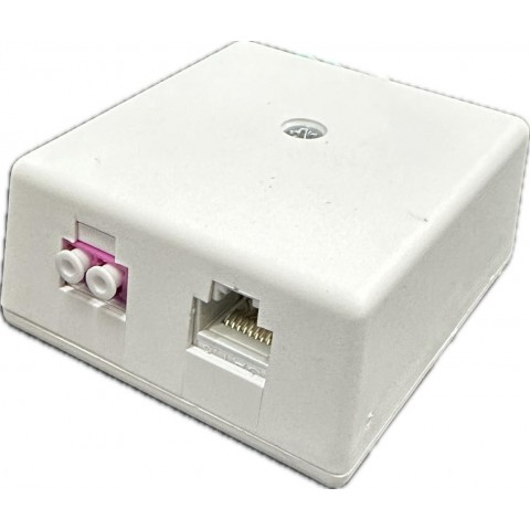Roseta Sup. S.Lateral para 2RJ45 Keystone