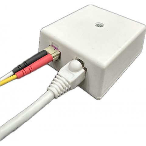 Roseta Sup. S.Lateral para 2RJ45 Keystone