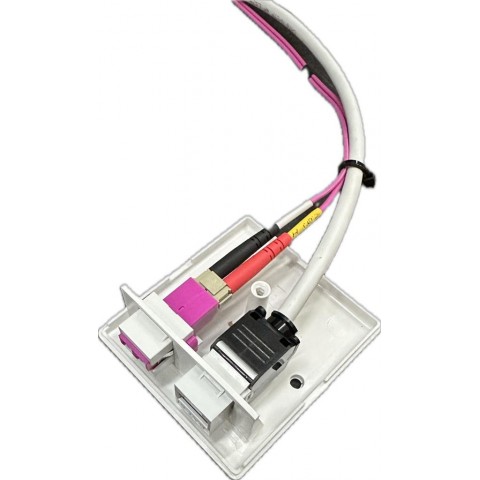 Roseta Sup. S.Lateral para 2RJ45 Keystone