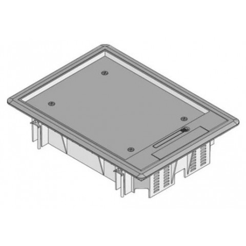 Caja de suelo con tapa CON 2 cubetas de 4 huecos de 45x45 cada una. KIT