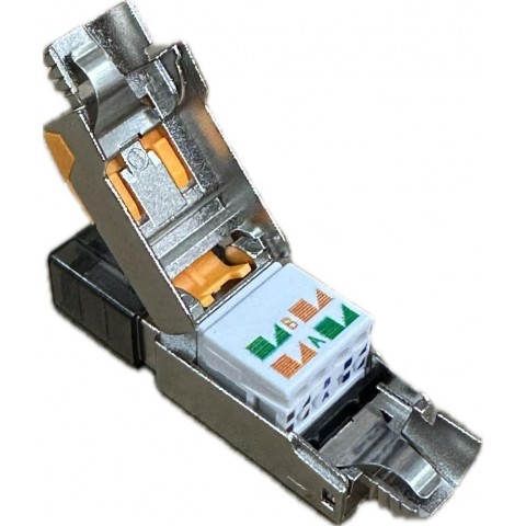 Conector RJ-45 MACHO CAT8 FTP Montaje SIN herramienta