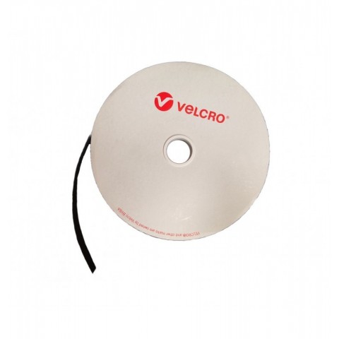 Rollo 25 metros de Velcro negro