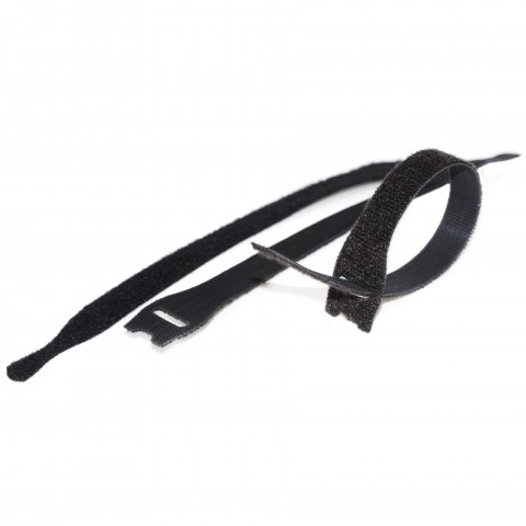 Carrete de bridas de Velcro de ancho 20 mm NEGRO one-wrap strap