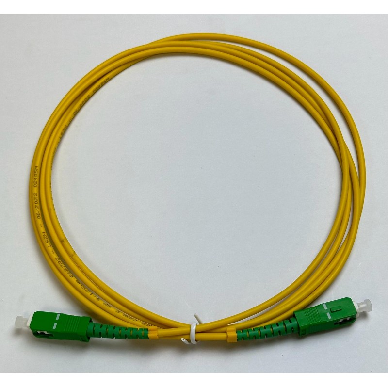 CABLEPELADO Cable fibra optica para router, Latiguillo Monomodo Simplex, FTTH - 9/125 OS2 - SC/APC-SC/APC, Compatible con Orange, Movstar,  Vodafone, Masmovil, Yoigo y Jazztel