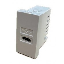 Modulo 45x22,5 con Cargador USB-C (5V/2.1A). Blanco /4