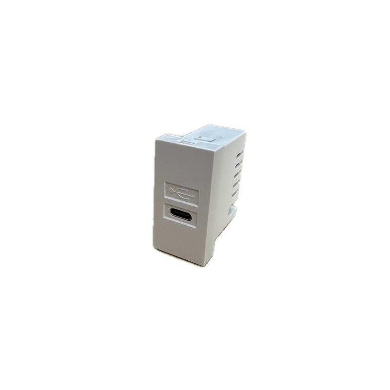 Modulo 45x22,5 con Cargador USB-C (5V/2.1A). Blanco /4