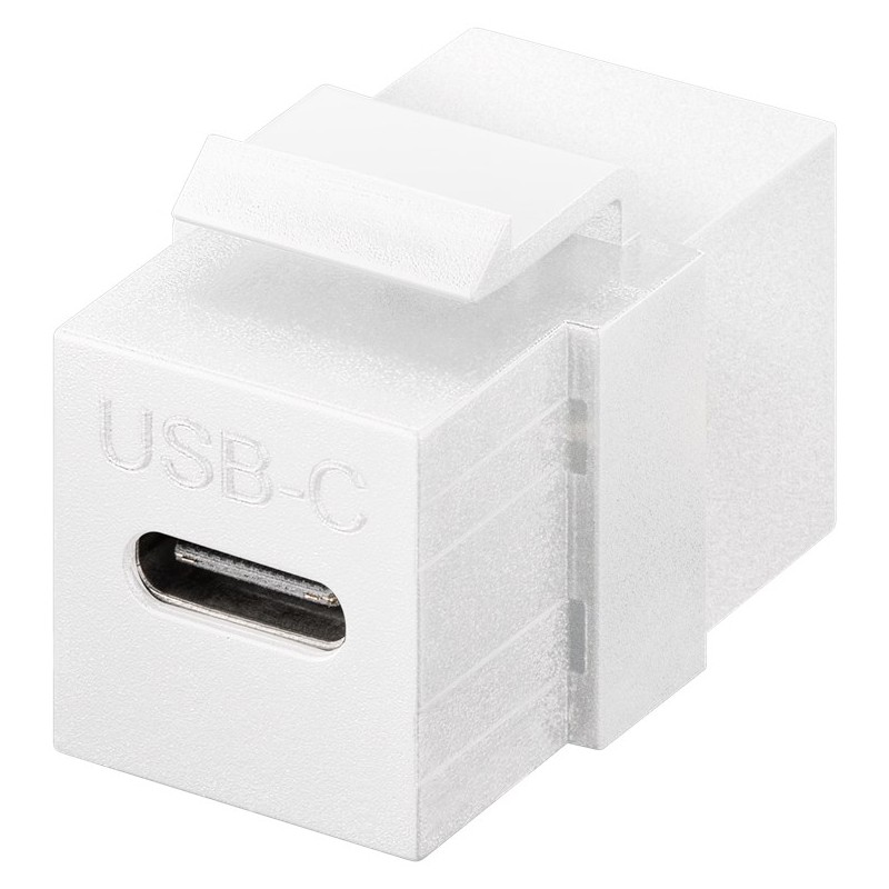 Adaptador Keystone H-H 3.0 de USB-C a USB-C BLANCO