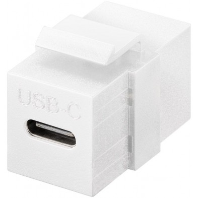 Adaptador Keystone H-H 3.0 de USB-C a USB-C BLANCO