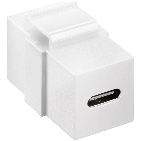 Adaptador Keystone H-H 3.0 de USB-C a USB-C BLANCO
